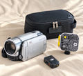 Canon FS2000 wedding camcorder hire kit including carry case, DJI microphone and video light, UK delivery